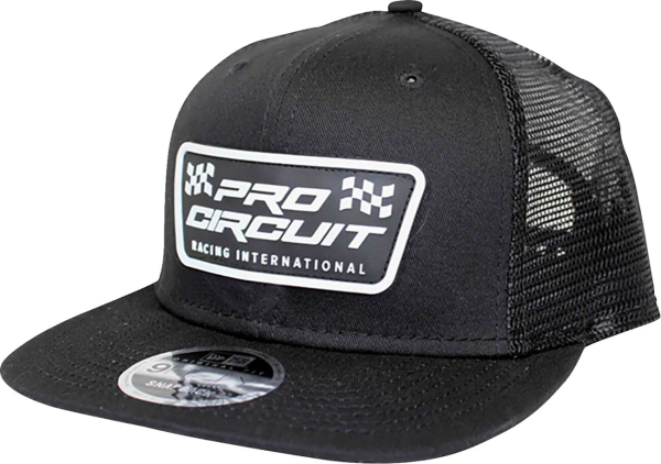 Checkered Flag Patch New Era Hat Black