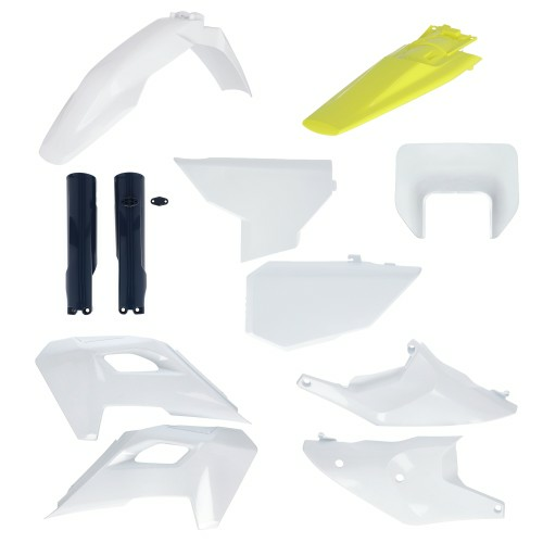 Kit complet plastice Acerbis Husqvarna TE 150-300 TBI/FE 250-500 2024-2025 Alb, 4, nordicamoto.ro