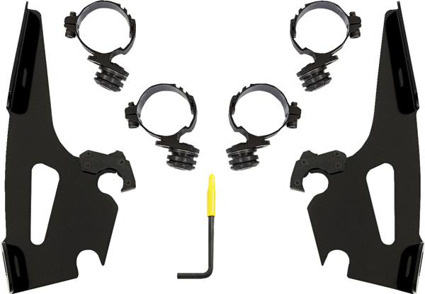 Batwing Fairing Trigger Lock Mounting Kit Black, 1, nordicamoto.ro