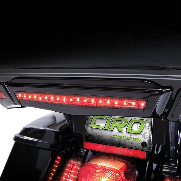 Center Brake Light For Tour-pak® Gloss Black, 2, nordicamoto.ro