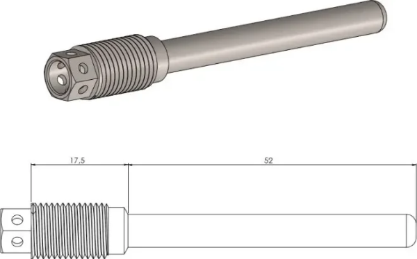 Brake Pad Pin Stainless Steel, 1, nordicamoto.ro