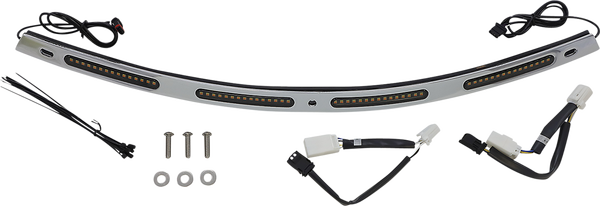Genesis® 4 Dynamic Led Batwing Windshield Trim Chrome, 1, nordicamoto.ro