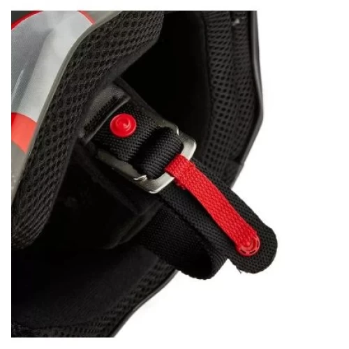 Casca Copii Fox V1 Atlas Gri/Rosu YL, 6, nordicamoto.ro