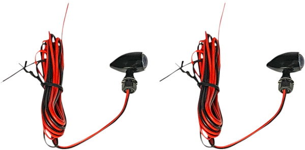 Micro Bullet Led Turn Signals Black, 2, nordicamoto.ro
