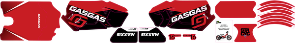Stacyc Stability 16(r) Cycle Brushless Graphic Kit Red, 2, nordicamoto.ro