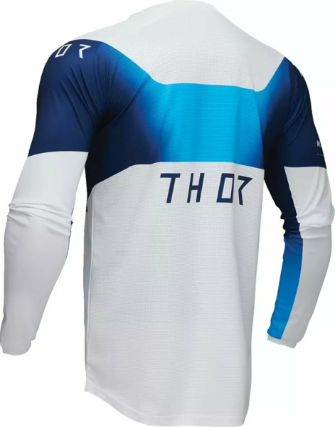 Tricou Enduro Thor Launchmode Storm White/Blue-1
