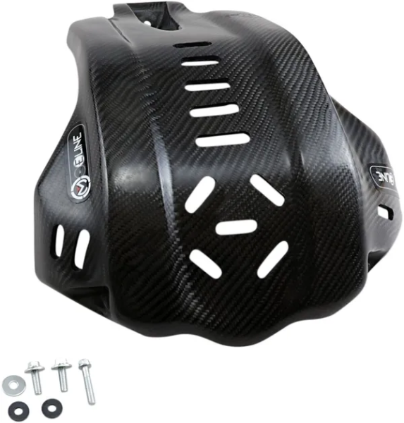 MOOSE RACING Carbon Fiber Skid Plate Black -5