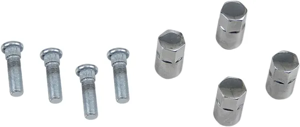 MOOSE RACING Wheel Stud-nut Kit Silver 