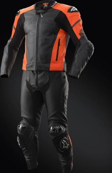 Costum de piele KTM Radius Portocaliu/Negru-0