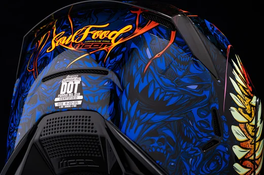 Airframe Pro Soul Food Helmet Blue, Multi 2XL, 7, nordicamoto.ro