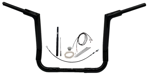 1-1/2(r) Ez Install Flat Top Handlebar Kit Black, 2, nordicamoto.ro