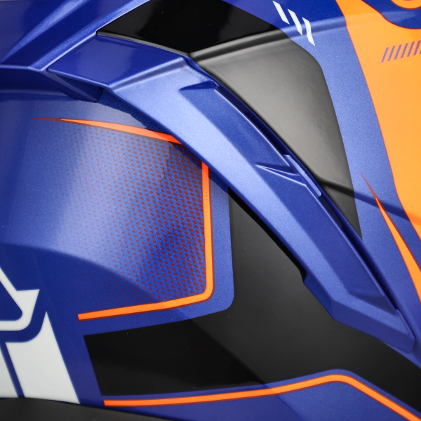 Casca integrala Acerbis X-way Graphic Portocaliu/Albastru XL-3