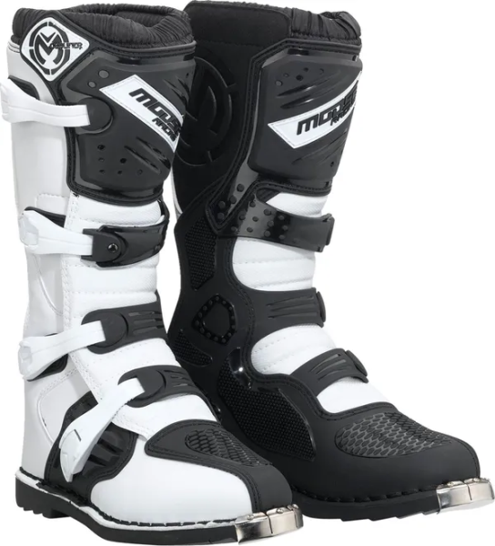 Cizme Moose Racing Qualifier Black/White-1