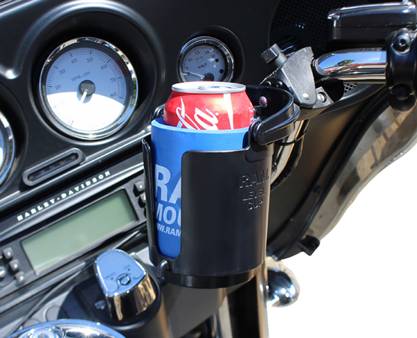 Ram® Tough-claw Mount With Level Cup Drink Holder Black-4