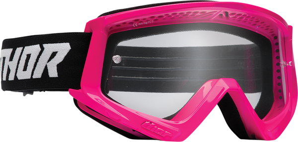 Combat Racer Goggles Pink, Black 
