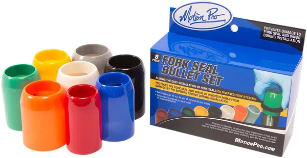 Fork Seal Bullet Set Black, Blue, Green, Orange, Red, Silver, White, Yellow-1
