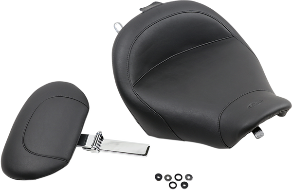 Wide Solo Seat With Removable Backrest Black, 2, nordicamoto.ro