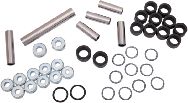 MOOSE RACING Rear Independent Suspension Linkage Rebuild Kit Black, Silver -0