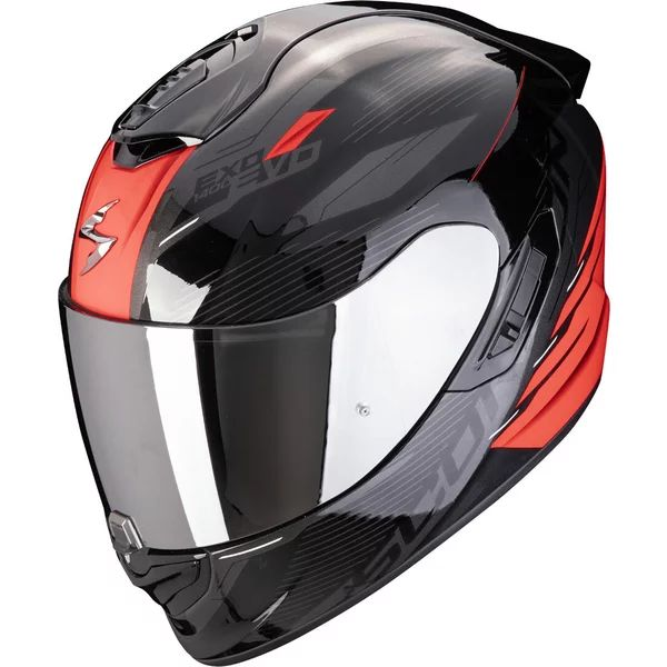 Casca integrala SCORPION EXO-1400 EVO II AIR LUMA Negru / Alb M, 2, nordicamoto.ro