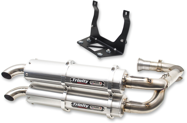 Stage 5 Dual Exhaust System Brushed, 2, nordicamoto.ro