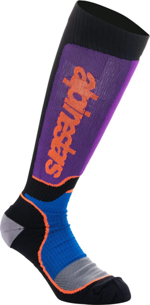 Sosete Alpinestars Mx Plus Black/Purple/Blue-1
