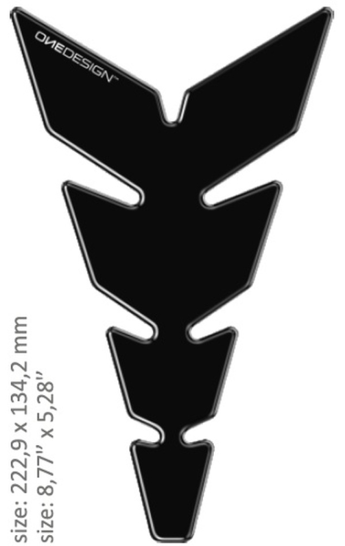 Resin/soft Touch Tank Pad Black, 1, nordicamoto.ro