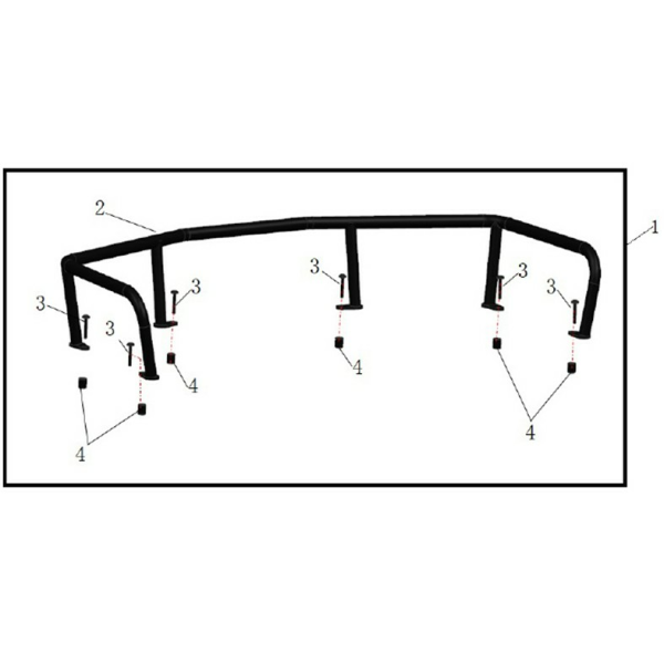 EXTENSIE PORTBAGAJ FAȚĂ ATV CFMOTO 600/625 TOURING NEGRU, 3, nordicamoto.ro