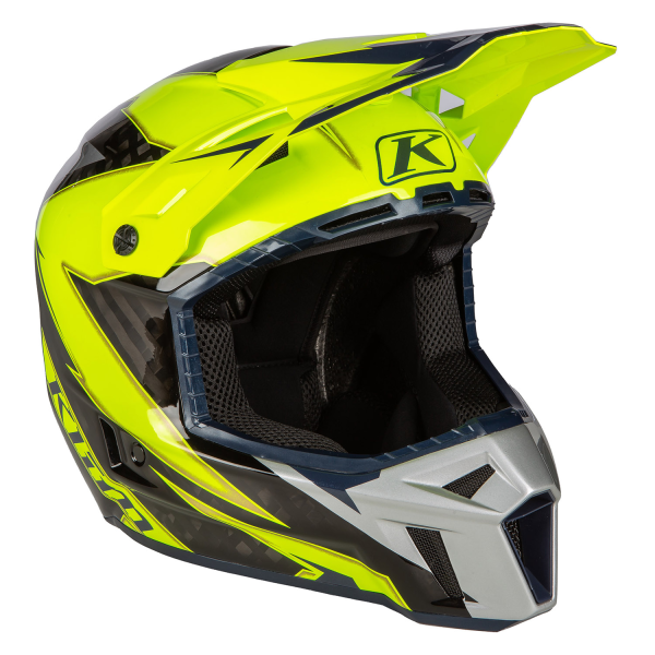 Casca Klim F3 Carbon Off-Road ECE LIGHTNING WHITE-17