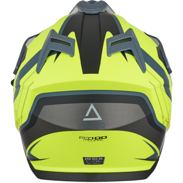 Cască moto AMOQ AI100 Mojave gri/galben XS, 4, nordicamoto.ro
