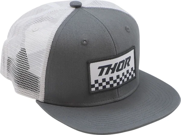 Hat Thor S23 Checkr Gy/wh Gray ONE SIZE, 2, nordicamoto.ro