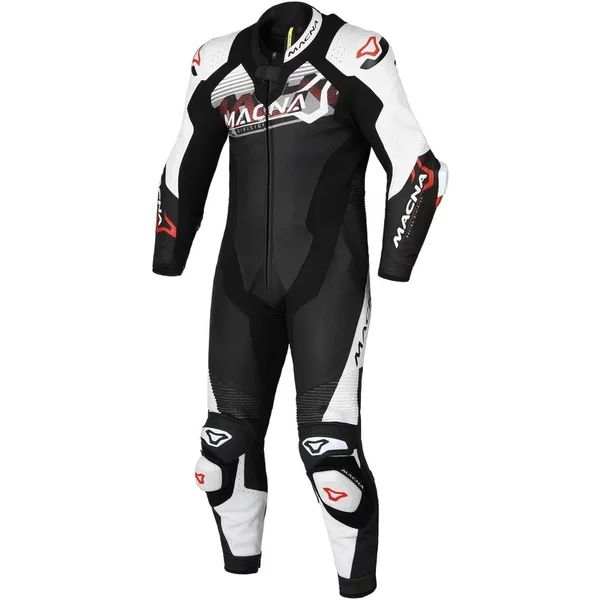 Combinezon de piele 1 piesa MACNA BLITZ Negru 48, 3, nordicamoto.ro