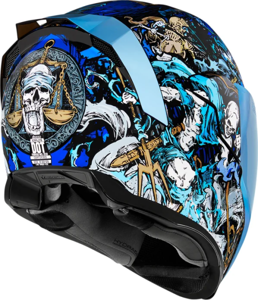 Casca Icon Airflite™ 4 Horsemen Black/Blue/Gold/White-8