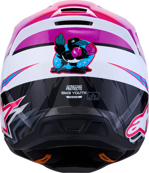 Casca Copii Alpinestars SM3 Falcon Mov/Alb/Roz S, 7, nordicamoto.ro