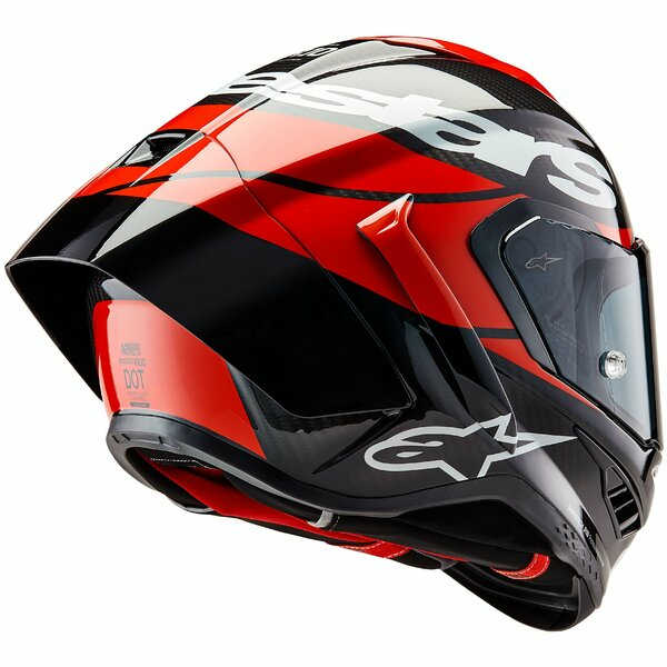Casca integrala sport ALPINESTARS SUPERTECH R10 CARBON ELEMENT Negru/Rosu/Alb-4
