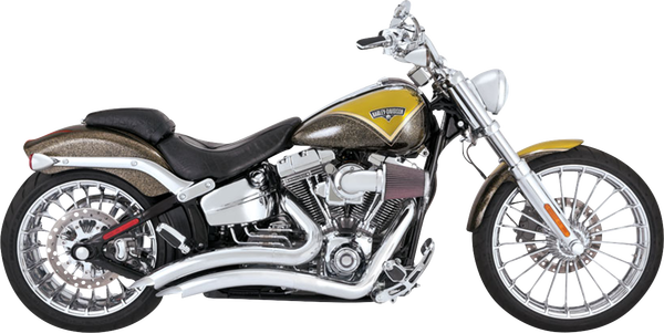 Big Radius Exhaust System Chrome, 3, nordicamoto.ro