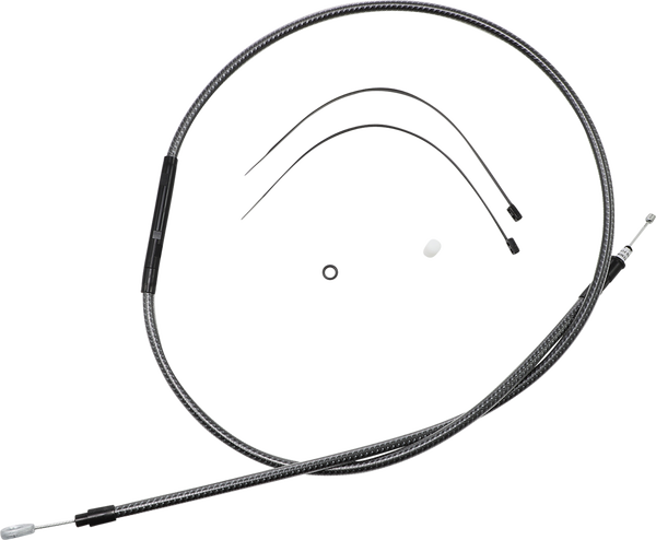 High-efficiency Polished Karbonfibr Clutch Cable Silver, 1, nordicamoto.ro