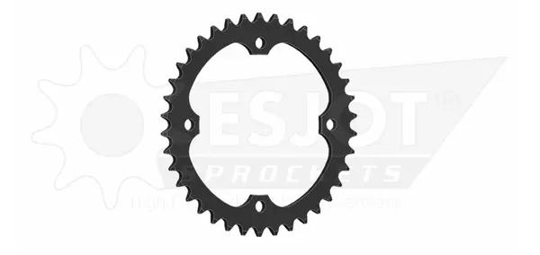 Pinion standard spate 520 negru, 1, nordicamoto.ro