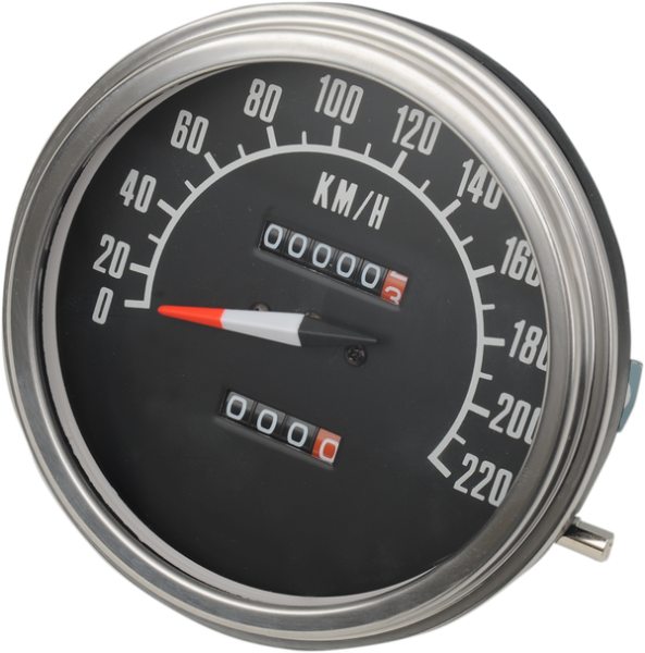 5(r) Fl-style 2:1 Speedometer Black, 1, nordicamoto.ro