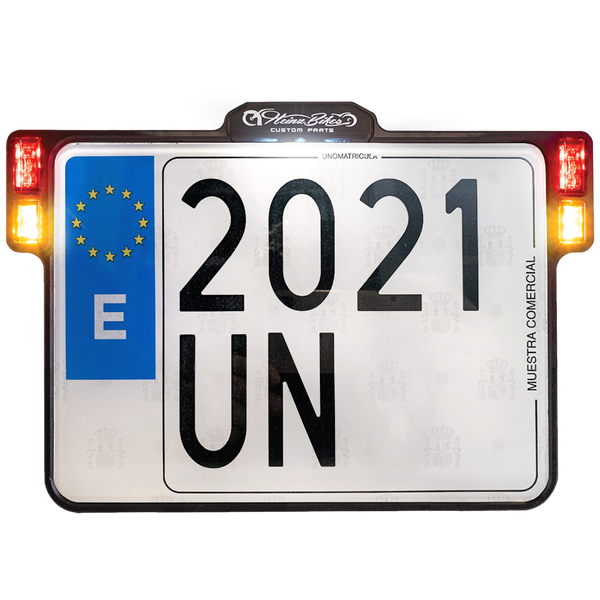 License Plate Holder 3-in-1 For Eu Countries Black, 1, nordicamoto.ro