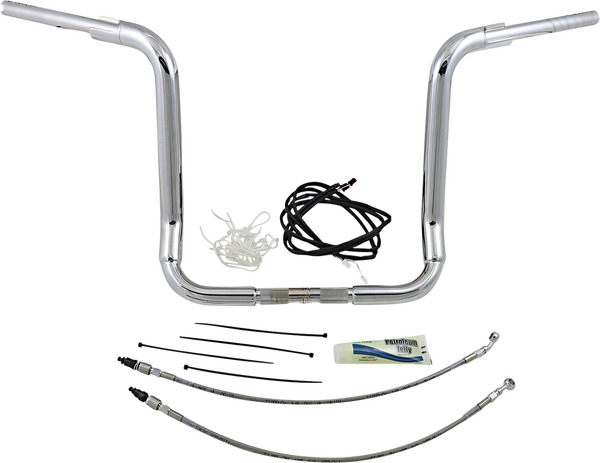 1-1/2(r) Ez Install Rounded Top Handlebar Kit Silver, 3, nordicamoto.ro