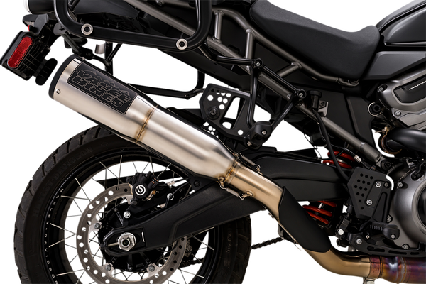 Adventure Hi-output 450 Slip-on Muffler Silver, 4, nordicamoto.ro