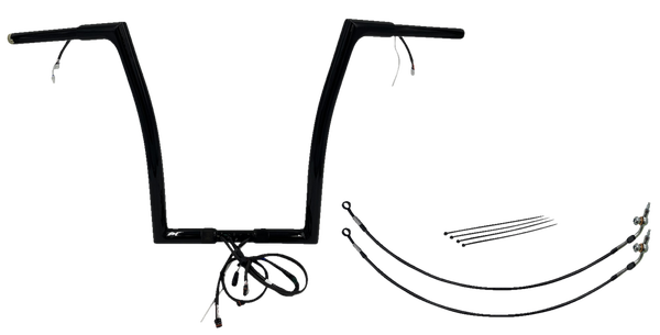 Plug & Play Ez Install 1-1/4(r) Flat Top Handlebar Kit Black, 2, nordicamoto.ro
