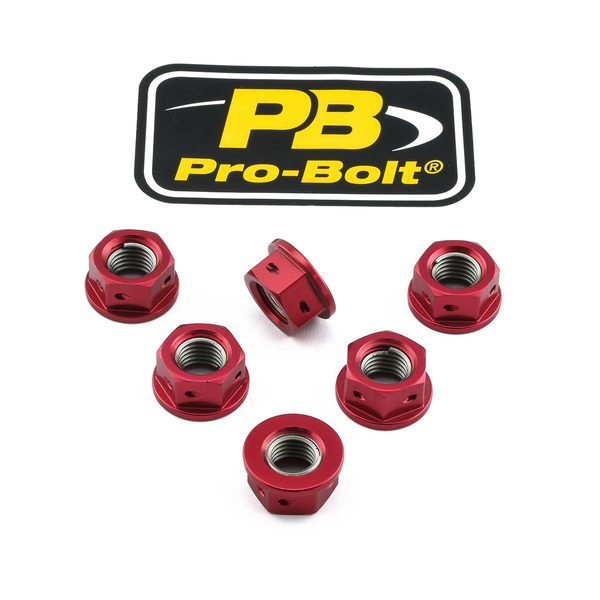 Sprocket Nuts Red, 1, nordicamoto.ro