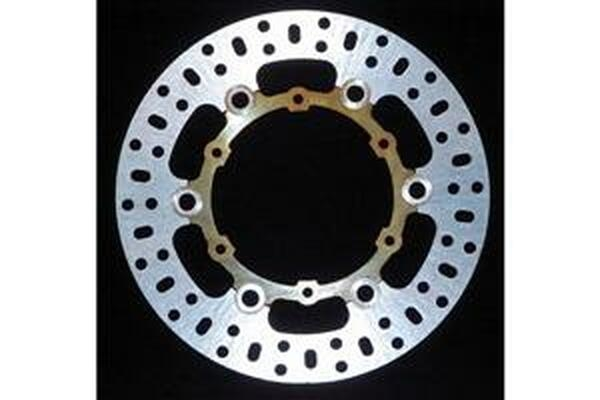 Round D-series Fixed Offroad Brake Rotor Silver, Stainless Steel, 1, nordicamoto.ro