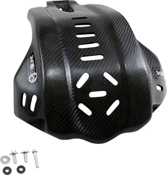 MOOSE RACING Carbon Fiber Skid Plate Black -4