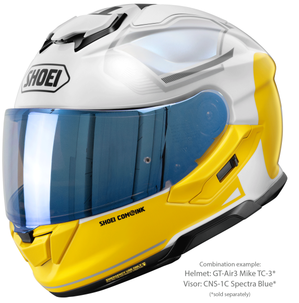 Casca integrala SHOEI GT-AIR3 MIKE TC-3 Alb/Galben XXL-1
