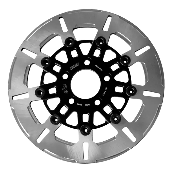 Brake Rotor Designed By Kodlin Black, Silver, Stainless Steel, 1, nordicamoto.ro