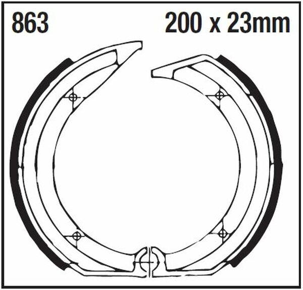Standard Brake Shoes, 1, nordicamoto.ro