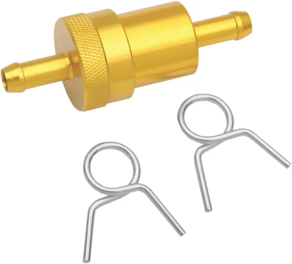 Anodized Aluminum Fuel Filter Gold 
