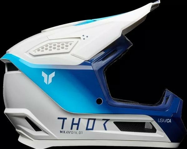 THOR Fleet Storm Helmet White, Blue -4